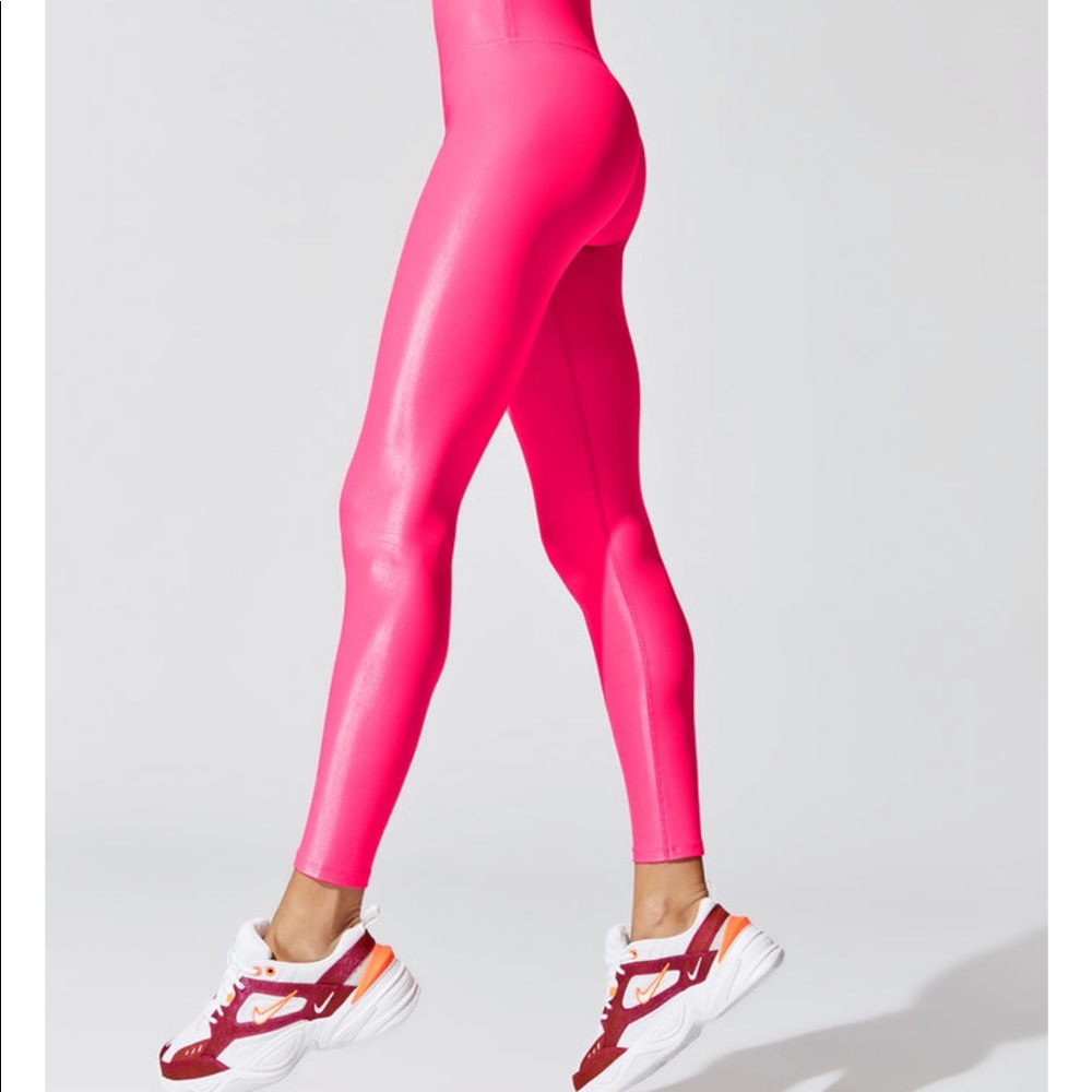 CARBON38 NWT Pink gloss legging